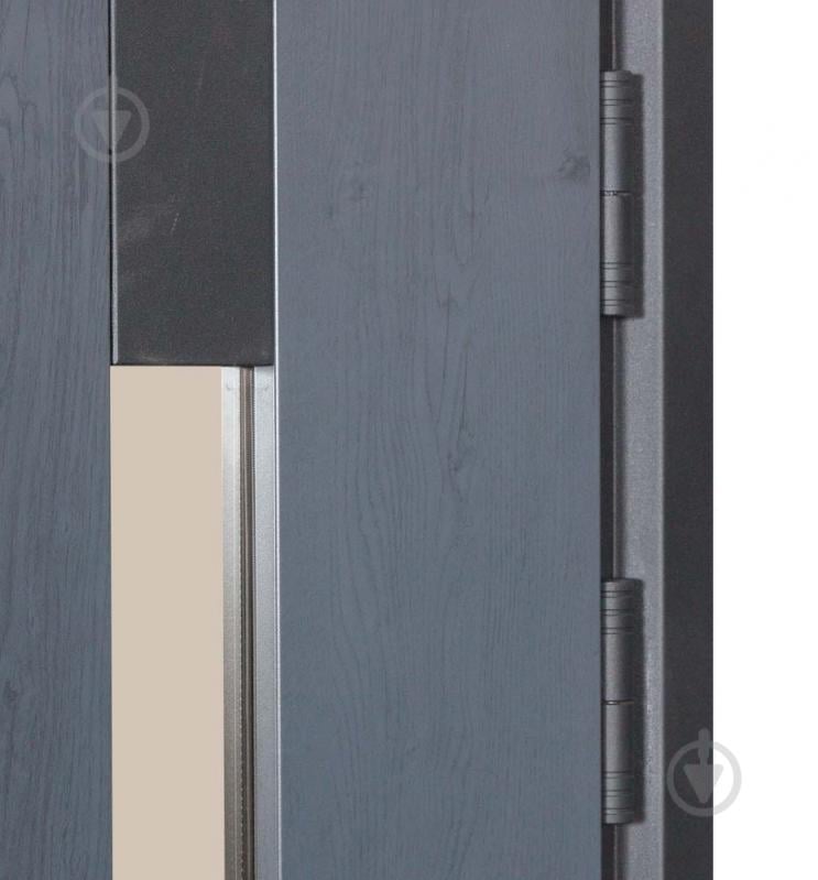 Двері вхідні Булат Термо Хаус 705 темний антрацит / білий атласний 2050x1200 мм ліві - фото 6