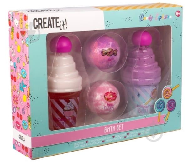 Набор CREATE IT! для ванной CANDY арт. 84820 - фото 1 Набор CREATE IT! для ванной CANDY арт. 84820 - фото 1
