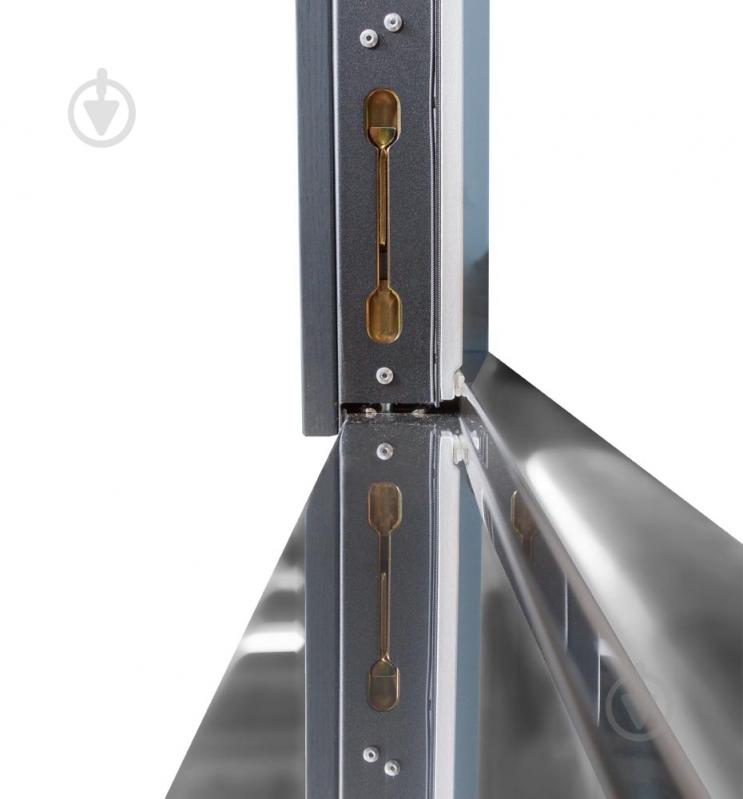 Двері вхідні Булат Термо Хаус 705 темний антрацит / білий атласний 2050x1200 мм праві - фото 10