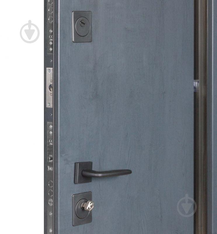 Двері вхідні Булат Термо Хаус 705 темний антрацит / білий атласний 2050x1200 мм праві - фото 4