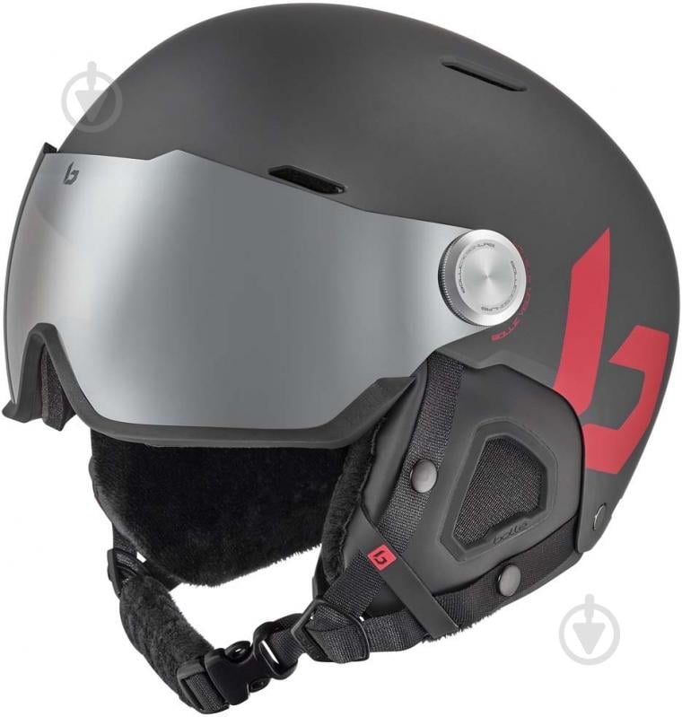 Гірськолижний шолом Bolle MIGHT VISOR BH089003 59-62 чорний - фото 1