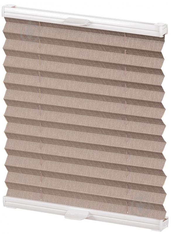 Штора-плиссе Rollotex ткань MELANGE 121х125 см Капучино - фото 1 Штора-плиссе Rollotex ткань MELANGE 121х125 см Капучино - фото 1