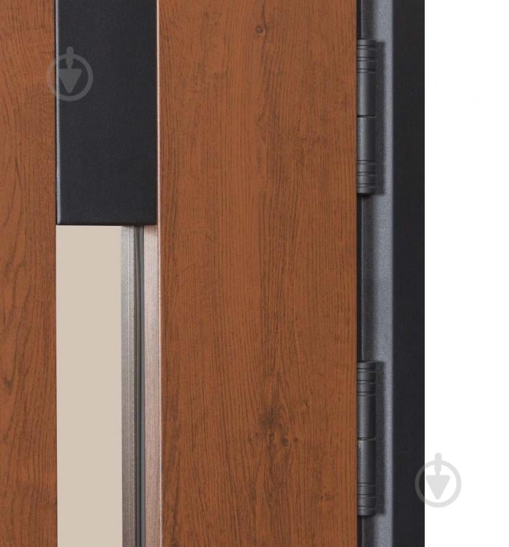 Дверь входная Булат Термо Хаус 706 дуб бронзовый / молочный клен 2050x1200 мм левая - фото 6