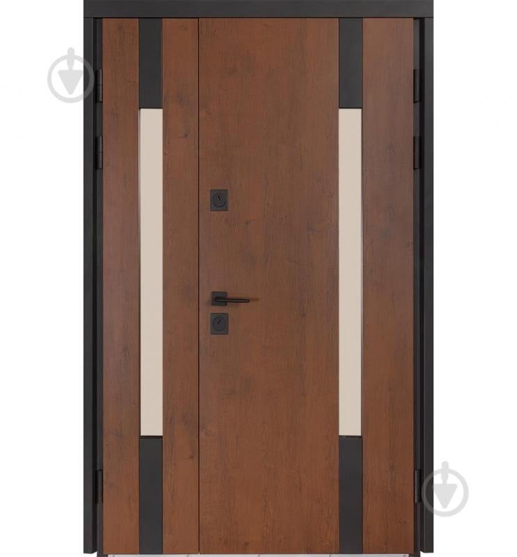 Дверь входная Булат Термо Хаус 706 дуб бронзовый / молочный клен 2050x1200 мм правая - фото 1 Дверь входная Булат Термо Хаус 706 дуб бронзовый / молочный клен 2050x1200 мм правая - фото 1