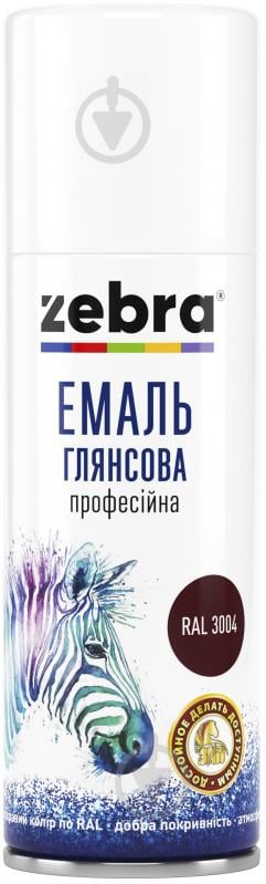 Эмаль ZEBRA профессиональная серия Акварель RAL 9010 белый глянец 400 мл - фото 1