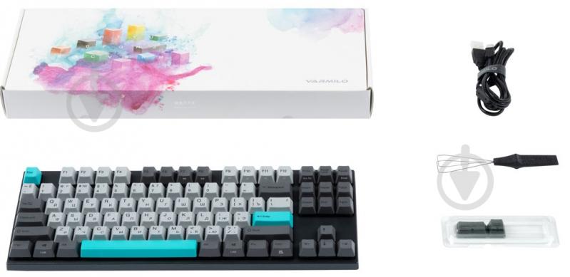 Клавіатура Varmilo VA87M Moonlight Cherry MX Blue (VA87MC2W/LLPN2RB) grey - фото 8