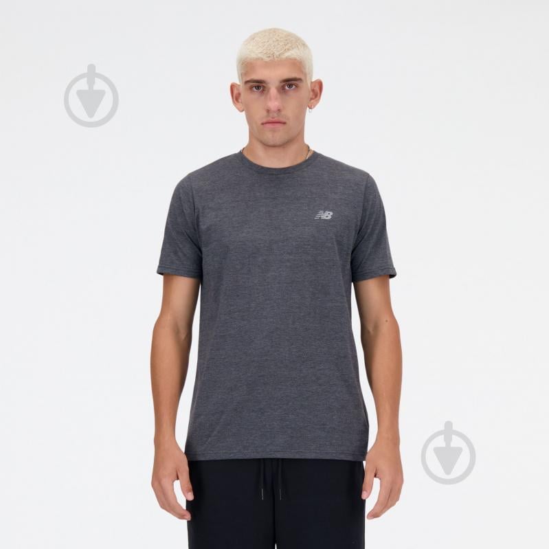 Футболка New Balance NEW BALANCE HEATHER TECH TEE MT41070BKH р.S чорний - фото 1