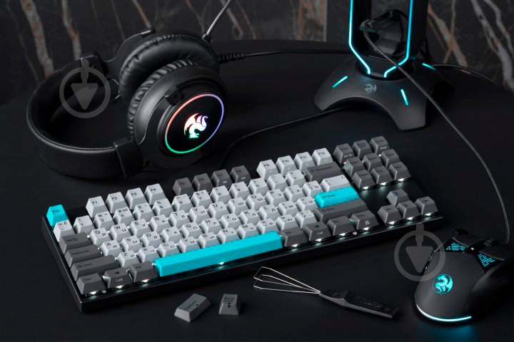 Клавіатура Varmilo VA87M (VA87MN2W/LLPN2RB) Moonlight Cherry MX Brown grey - фото 13