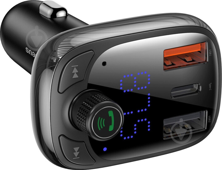 Зарядное устройство BASEUS T typed Bluetooth MP3 Black (CCTM-01) - фото 3
