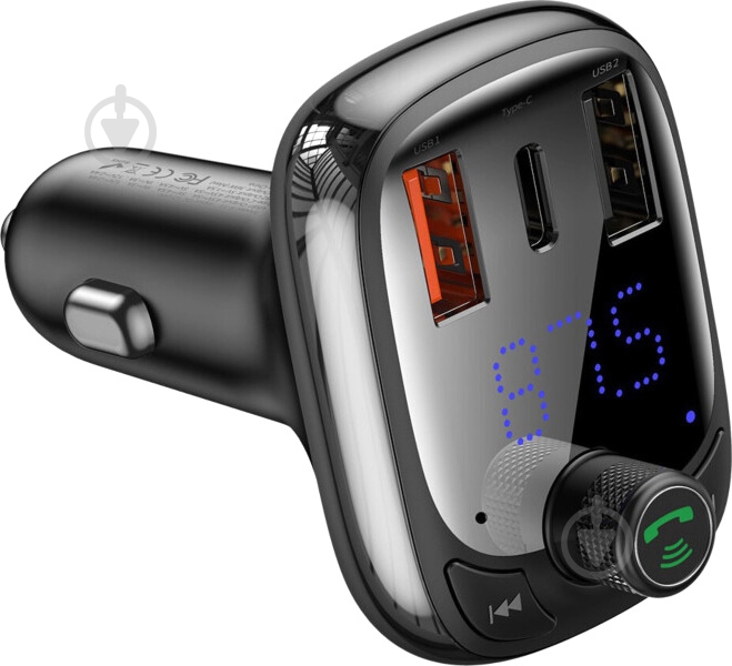Зарядное устройство BASEUS T typed Bluetooth MP3 Black (CCTM-01) - фото 2