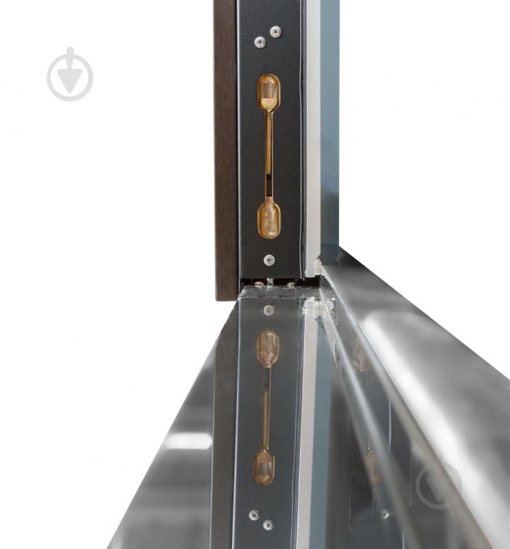 Двері вхідні Булат Термо Хаус 710 венге темний / білий атласний 2050x1200 мм праві - фото 10