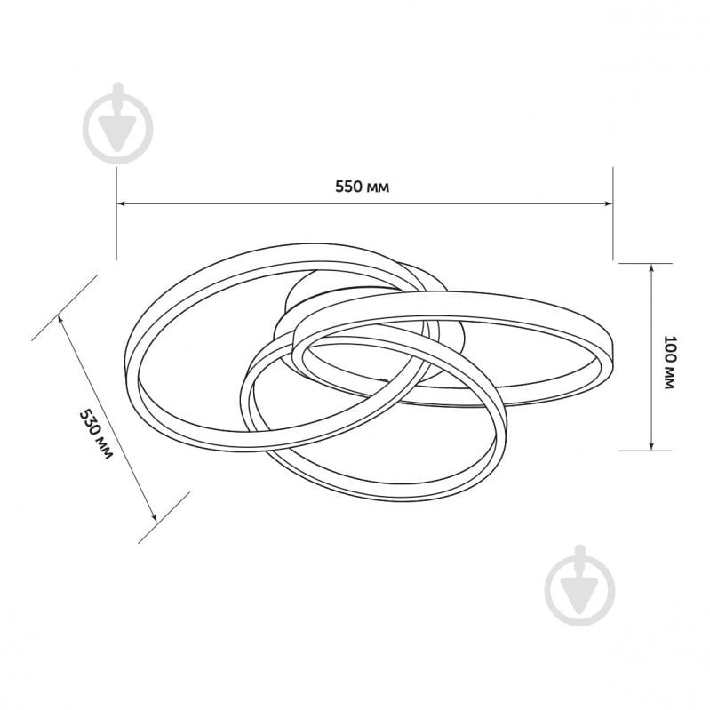 Светильник потолочный LED CONCEPT LED BELVILLE R RC 110 Вт черный 2800-6000 К - фото 5