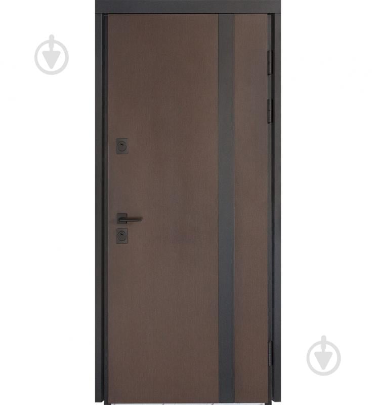 Дверь входная Булат Термо Хаус 710 венге темный / белый атласный 2050x950 мм правая - фото 2