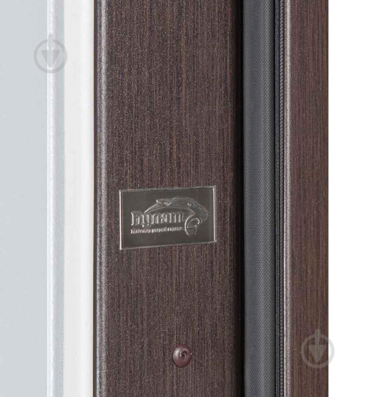 Дверь входная Булат Термо Хаус 710 венге темный / белый атласный 2050x950 мм правая - фото 9