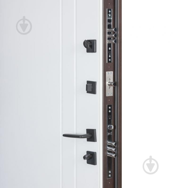 Дверь входная Булат Термо Хаус 710 венге темный / белый атласный 2050x950 мм правая - фото 6