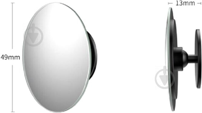 Дзеркало додаткове BASEUS Full view blind spot rearview mirrors Black (ACMDJ-01) - фото 8