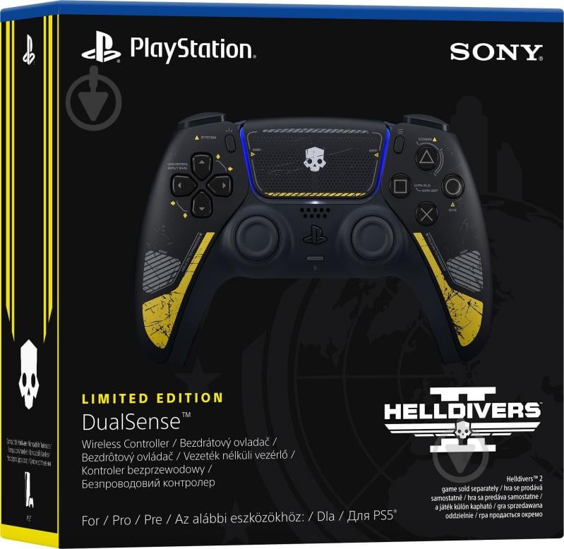 Геймпад бездротовий Sony DualSense для PS5 Helldivers 2 Limited Edition (1000047305) black - фото 4