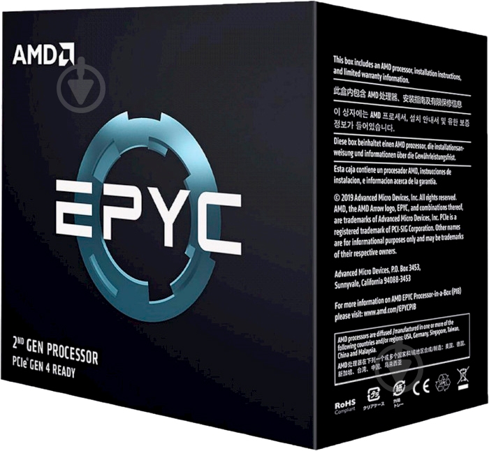 Процесор AMD EPYC 7272 3,2 GHz Socket SP3 Box (100-100000079WOF) - фото 3 Процесор AMD EPYC 7272 3,2 GHz Socket SP3 Box (100-100000079WOF) - фото 3