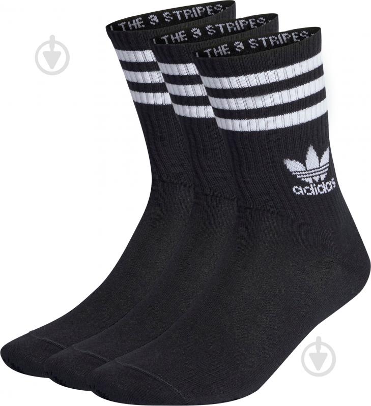 Шкарпетки Adidas CREW SOCK 3STR IL5022 р.XL чорний - фото 1