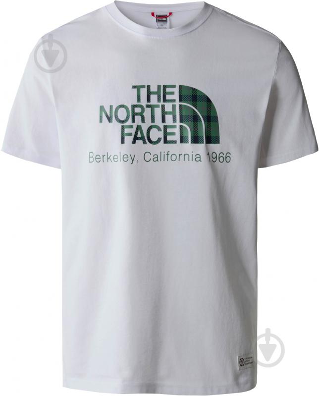 Футболка THE NORTH FACE M BERKELEY CALIFORNIA TEE- IN SCRAP MAT NF0A55GEI9P1 р.S белый - фото 1