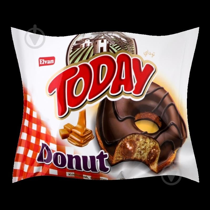 Пончик Elvan в глазури с карамелью Donut Today м/у 50 г 50 г - фото 6 Пончик Elvan в глазури с карамелью Donut Today м/у 50 г 50 г - фото 6