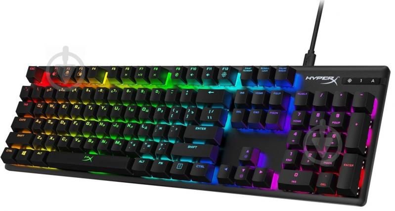 Клавиатура HyperX Alloy Origins Aqua USB RGB US Black (HX-KB6AQX-US) - фото 3