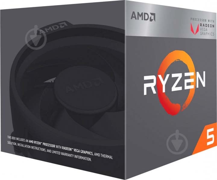 Процессор AMD Ryzen 5 2400G 3,6 GHz Socket AM4 Box (YD2400C5FBBOX) - фото 2 Процессор AMD Ryzen 5 2400G 3,6 GHz Socket AM4 Box (YD2400C5FBBOX) - фото 2