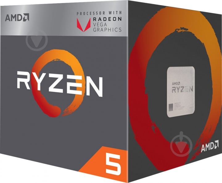 Процессор AMD Ryzen 5 2400G 3,6 GHz Socket AM4 Box (YD2400C5FBBOX) - фото 1 Процессор AMD Ryzen 5 2400G 3,6 GHz Socket AM4 Box (YD2400C5FBBOX) - фото 1