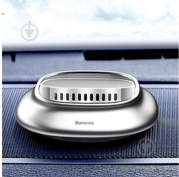 Ароматизатор на панель приладів BASEUS Little Volcano Vehicle-mounted Fragrance Holder Silver (SUXUN-BH0S) - фото 4