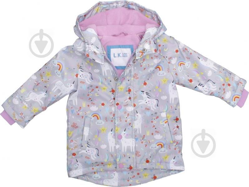 Куртка дитяча для дівчинки Luna Kids LK-201-4 р.92 різнокольоровий - фото 6