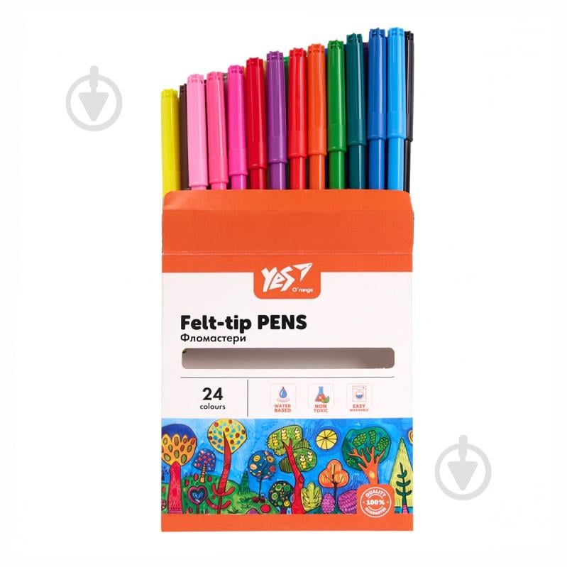 Набір фломастерів 24 кольори Orange Line YES - фото 4