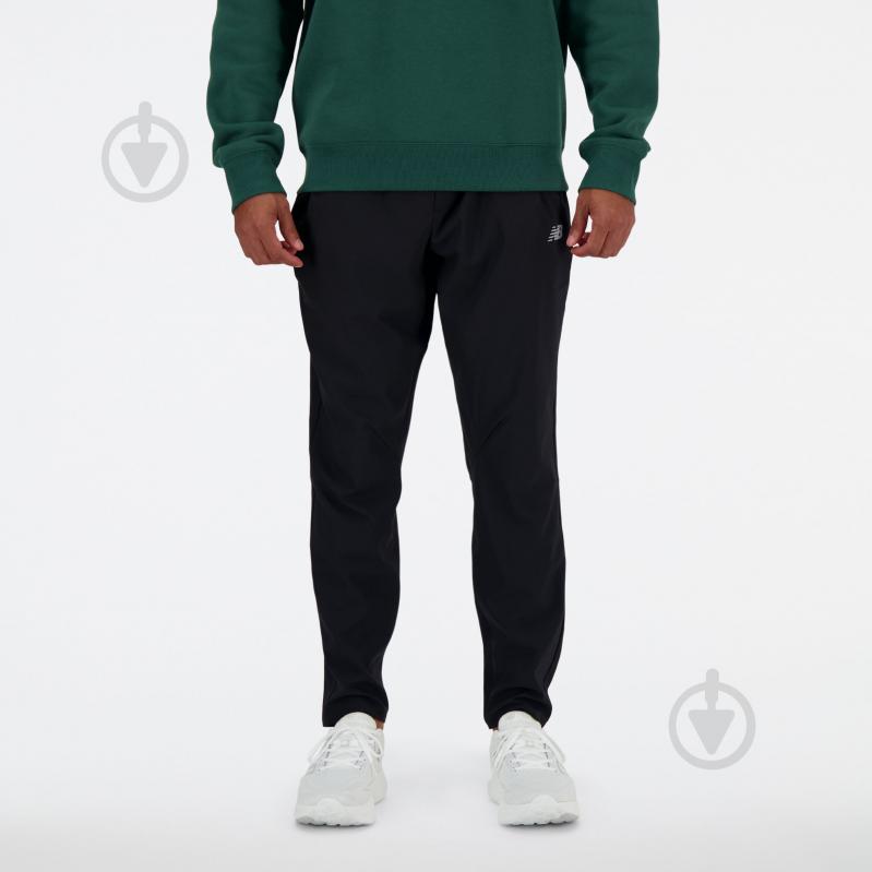 Штани New Balance AC STRETCH WOVEN TAPERED PANT MP41060BK р. S чорний - фото 3