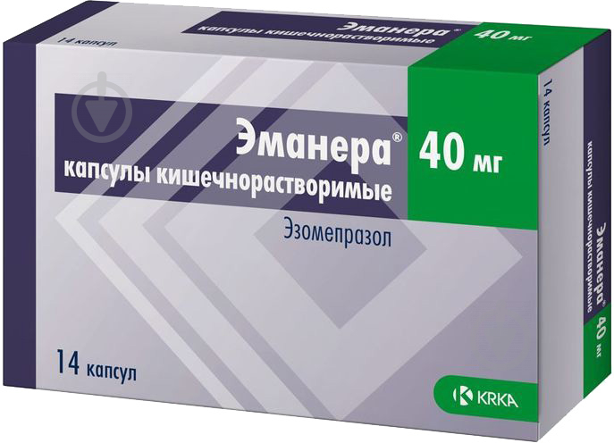 Еманера по 40 мг №14 (7х2) капсули 40 мг - фото 1