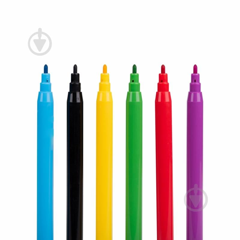 Набір фломастерів 6 кольорів Orange Line YES - фото 5 Набір фломастерів 6 кольорів Orange Line YES - фото 5