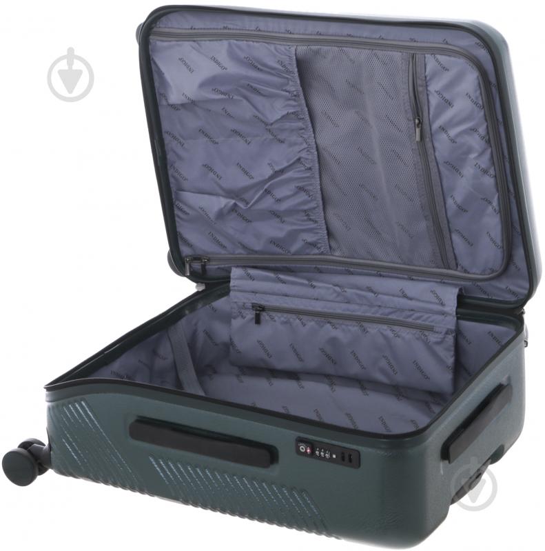 Чемодан Indigo 19117 40 л темно-зеленый 49х37х23 см - фото 3 Чемодан Indigo 19117 40 л темно-зеленый 49х37х23 см - фото 3