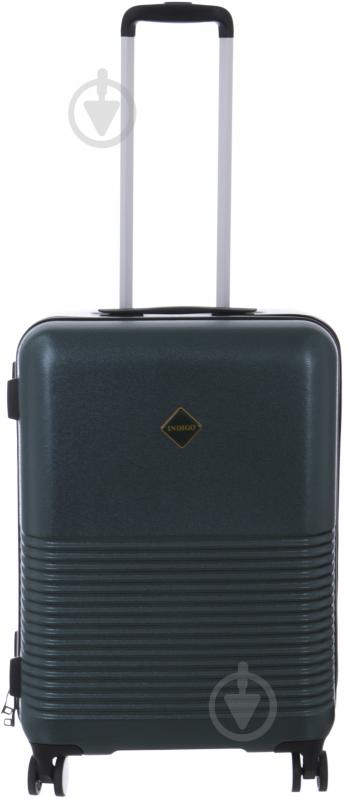 Чемодан Indigo 19117 40 л темно-зеленый 49х37х23 см - фото 1 Чемодан Indigo 19117 40 л темно-зеленый 49х37х23 см - фото 1