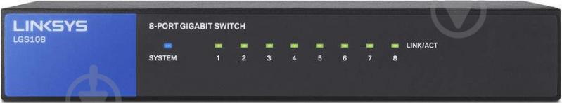 Комутатор Linksys LGS108-EU Gigabit Switch - фото 1