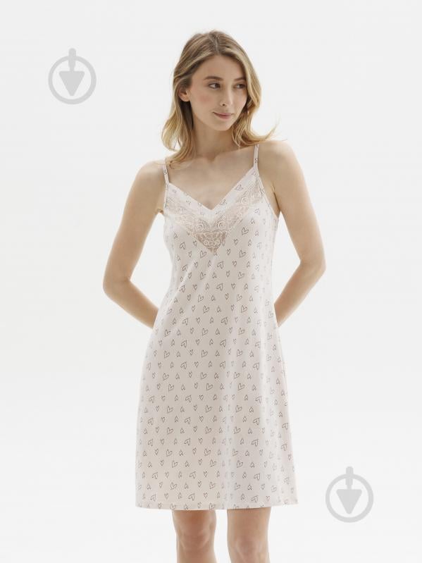 Ночная рубашка Roksana MIDNIGHT GRASE №1175/16327 р.M бежевый - фото 1