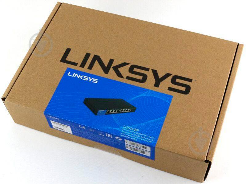 Комутатор Linksys LGS108P-EU - фото 9