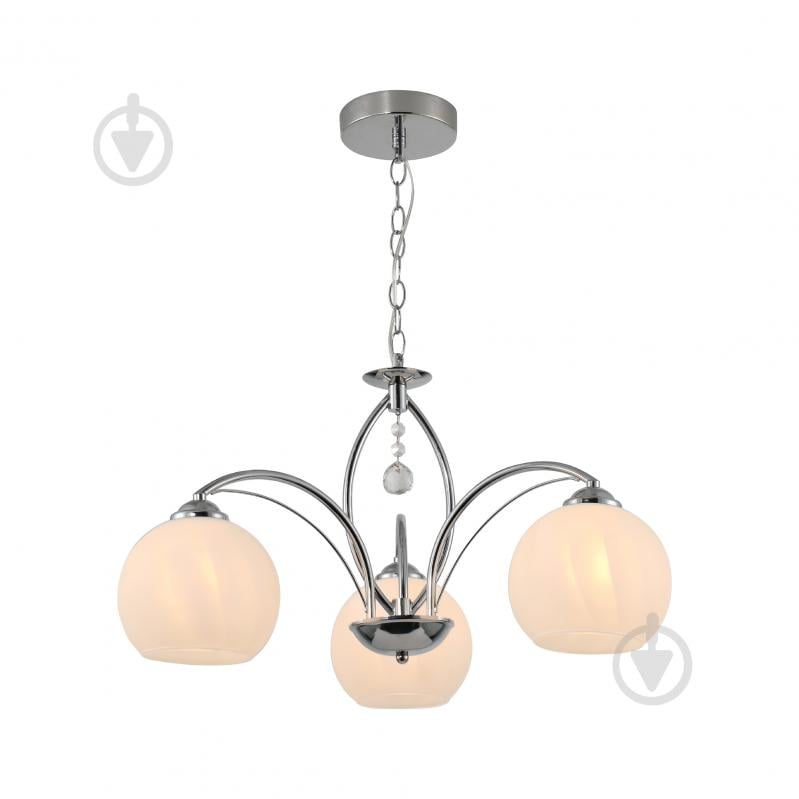 Люстра Miorro Estelle 560х560 мм 3x40 Вт E27 хром 51-311-151 - фото 2