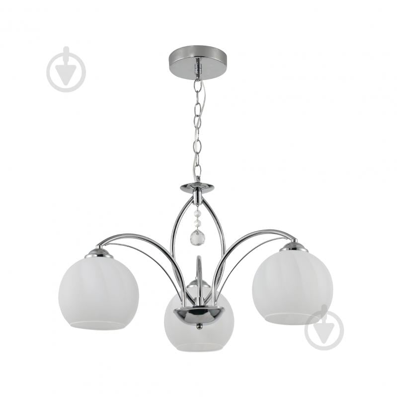 Люстра Miorro Estelle 560х560 мм 3x40 Вт E27 хром 51-311-151 - фото 1