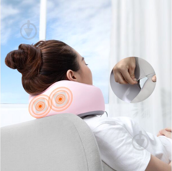 Подушка автомобільна BASEUS Thermal Series Memory Foam Pink - фото 7
