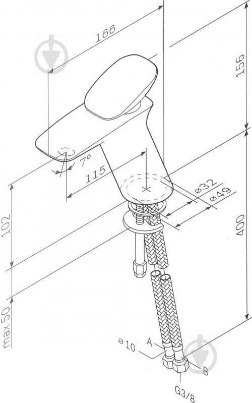 Смеситель для умывальника AM.PM Spirit V2.0 F70A02100 - фото 8