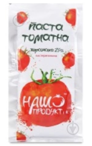 Паста томатная Наш Продукт і К Херсонская 25% стерилизованная 70 г - фото 1