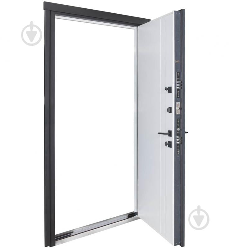 Двері вхідні Булат Термо Хаус 710 темний антрацит / білий атласний 2050x950 мм праві - фото 4 Двері вхідні Булат Термо Хаус 710 темний антрацит / білий атласний 2050x950 мм праві - фото 4