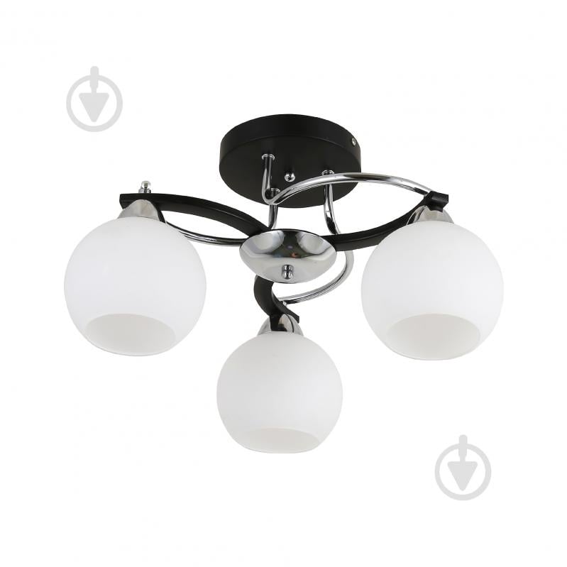 Люстра Miorro Vanessa 3x40 Вт E27 чорний хром 51-311-164 - фото 1 Люстра Miorro Vanessa 3x40 Вт E27 чорний хром 51-311-164 - фото 1