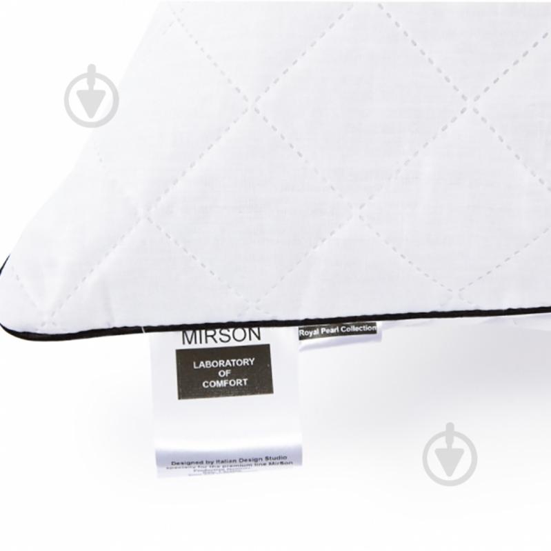 Подушка №1488 Royal Pearl Memory foam пружна MirSon 40x40 см білий - фото 3