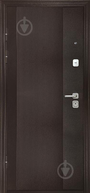 Дверь входная Двері БЦ Хотин (спил коньячный) медь 2050х860 мм правая - фото 2