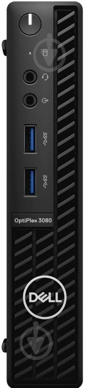Неттоп Dell OptiPlex 3080 MFF (N011O3080MFF) black - фото 1