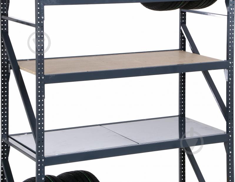 Стелаж «Атлант-400» на 4 полки ДСП 1800x1280x550 мм графит - фото 6 Стелаж «Атлант-400» на 4 полки ДСП 1800x1280x550 мм графит - фото 6